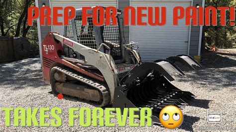 skid steer paint job 